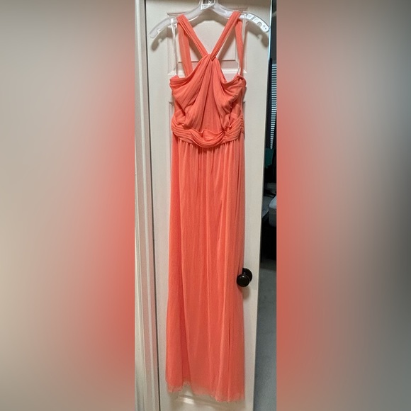 David’s Bridal Coral Bridesmaid Dress size 6 - Picture 1 of 2